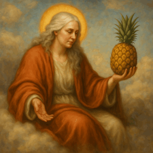 God met een ananas